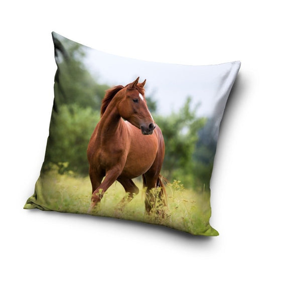Pony Pferd Kissenbezug: Kissen - 40cm x 40cm