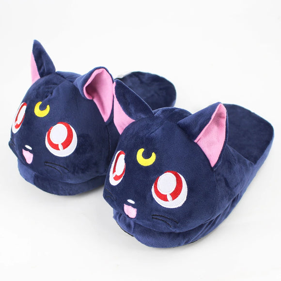 Sailor Moon Luna Hausschuhe / Pantoffeln / Latschen Katze