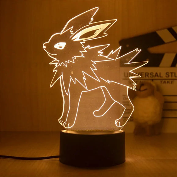 Pokemon Nachtlampe Blitza - 3D Lampe für Kinder Jolteon