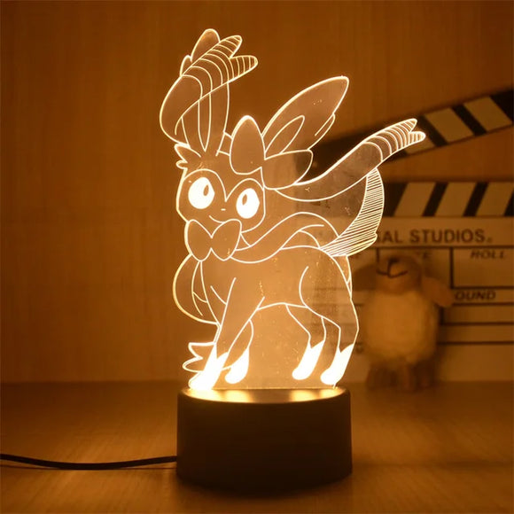 Pokemon Nachtlampe Feelinara - 3D Lampe für Kinder Sylveon