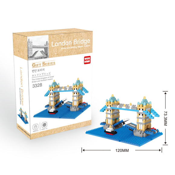London Bridge Wahrzeichen Modell LNO Micro-Bricks Bausteine - Tinisu