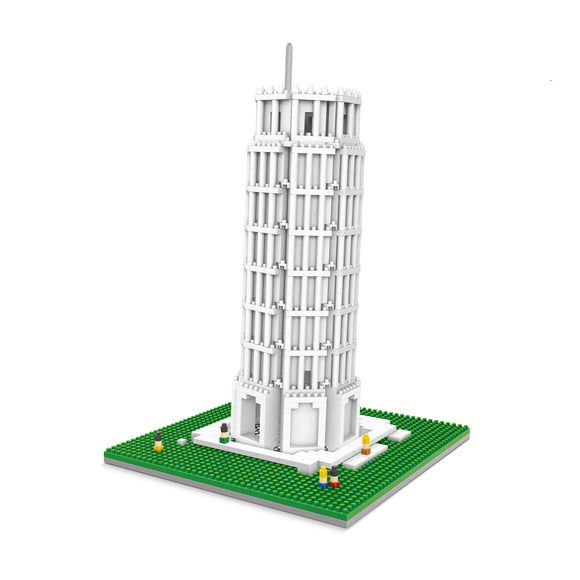 Schiefer Turm Von Pisa Modell LNO Micro-Bricks Bausteine - Tinisu