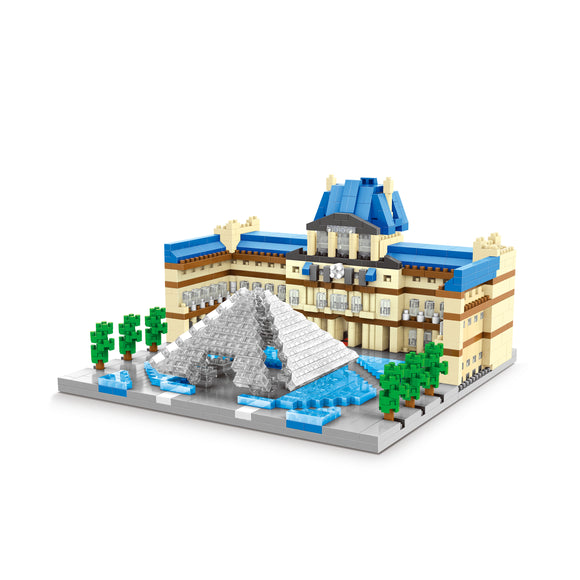 Louvre Paris Modell LNO Micro-Bricks Bausteine - Tinisu