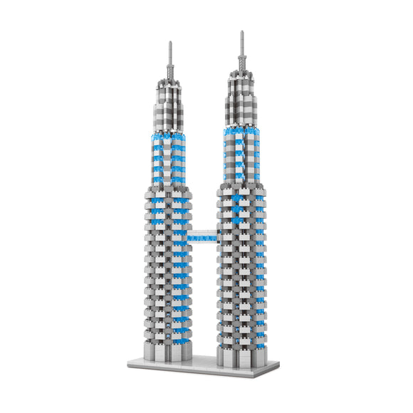 Petronas Zwillingstürme Kuala Lumpur Modell LNO Micro-Bricks Bausteine - Tinisu