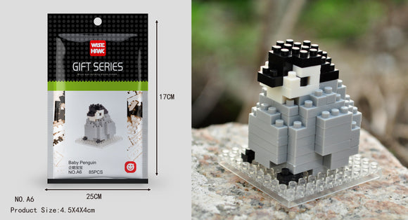 Baby Pinguin Figur Bausteine Modell LNO Micro-Bricks - Tinisu
