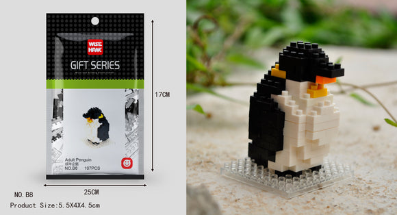 Pinguin Figur Bausteine Modell LNO Micro-Bricks - Tinisu