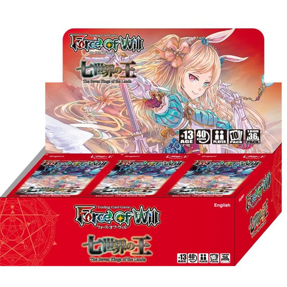 Force of Will (FOW) Display Booster Box The Seven Kings of the Lands