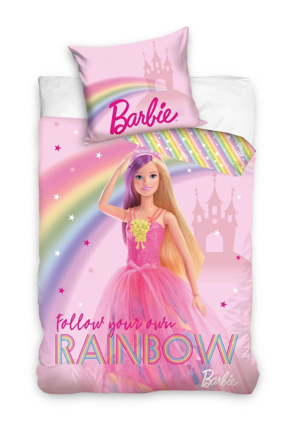 Barbie Bettwäsche - weiche Baumwolle 140x200 cm Kissen und Decke