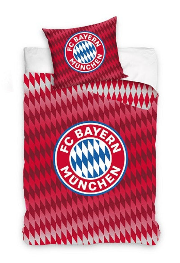FC Bayern München Bettwäsche - weiche Baumwolle 160x200 cm Kissen und Decke
