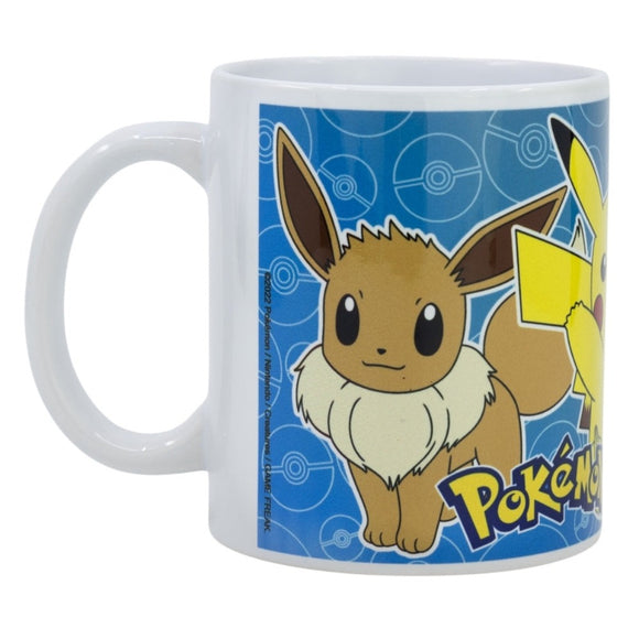 Pokemon Pikachu Evoli Kaffeetasse Tasse 325ml Mug Cup mit Geschenkkarton