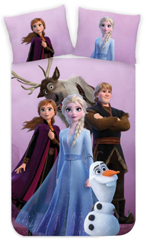 Frozen Disney Kinder-Bettwäsche 110 x 135 cm - weiche Baumwolle