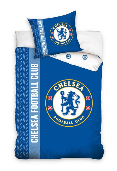 Chelsea Fußball Bettwäsche - weiche Baumwolle 140x200 cm Kissen und Decke