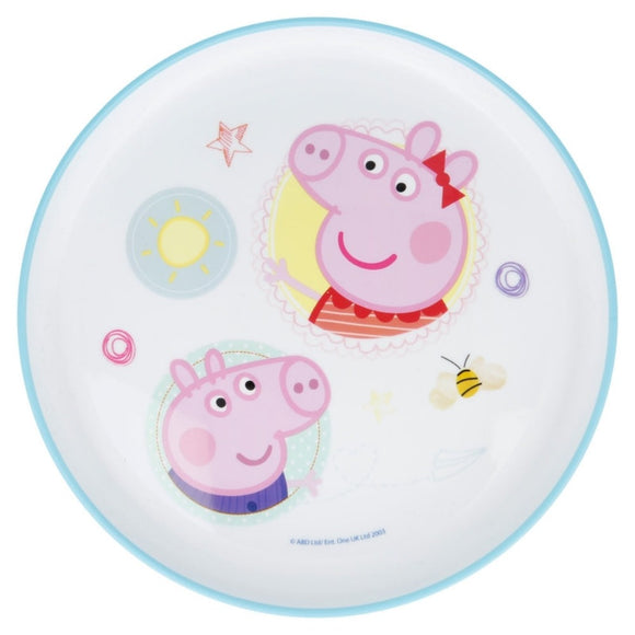 Peppa Pig Teller - rutschfester Plastik Teller für Kinder