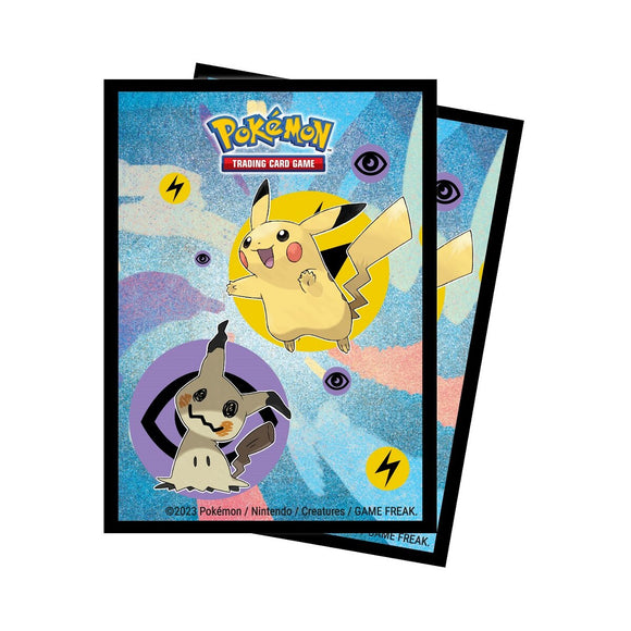 Pokemon TCG Karten 65 Hüllen UP Pikachu & Mimigma Sleeves