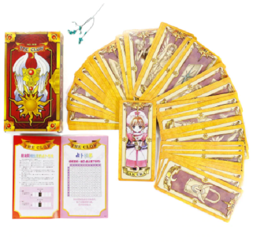 Anime/Manga/Cosplay Card Captor Sakura  - Tarot Spielkarten Gold The Clow - Tinisu
