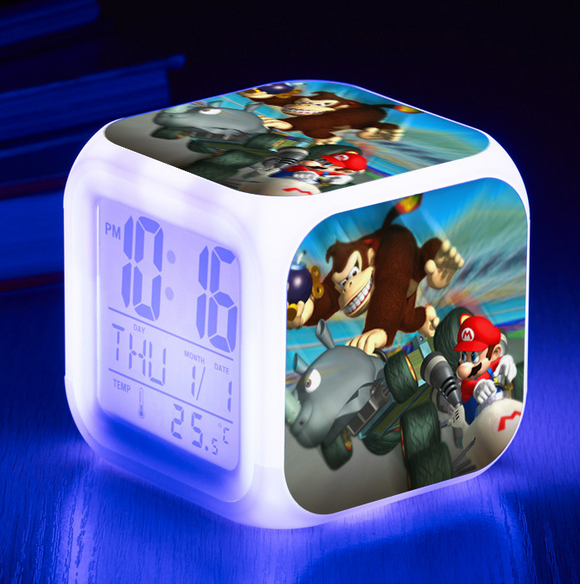 Super Mario - Digitaluhr / Wecker (Licht+Temperatur+Datum) - Tinisu