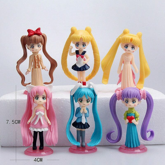 6er Sailor Moon Figuren Sammlung - Tinisu