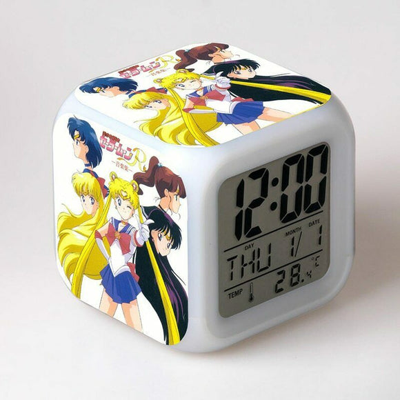 Anime/Manga Sailor Moon - Digitaluhr / Wecker (Licht+Temperatur+Datum) - Tinisu
