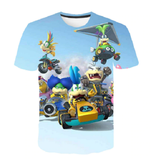 Super Mario T-Shirt für Kinder (Unisex) - Motiv: Mario Kart - Tinisu
