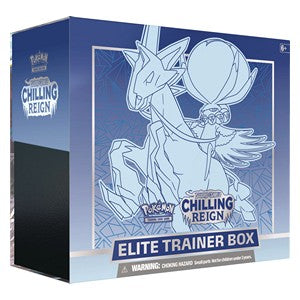 Pokemon TCG Schaurige Herrschaft / Chilling Reign Ice Rider Calyrex Elite Trainer / Top-Trainer Box (ETB) Sammelkartenspiel - Tinisu