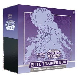 Pokemon TCG Schaurige Herrschaft / Chilling Reign Shadow Rider Calyrex Elite Trainer / Top-Trainer Box (ETB) Sammelkartenspiel - Tinisu