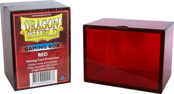 Dragon Shield: Gaming Box – Strong Box 100+: Red - Tinisu