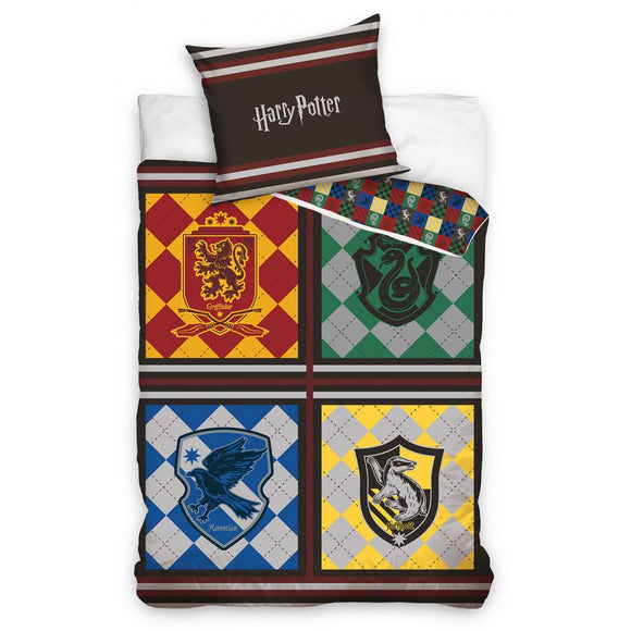 Harry Potter Bettwäsche - weiche Baumwolle - Kissen und Decke - Tinisu