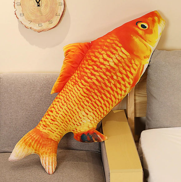 Goldfisch Kuscheltier - 30 cm Plüschtier Fisch Stofftier - Tinisu
