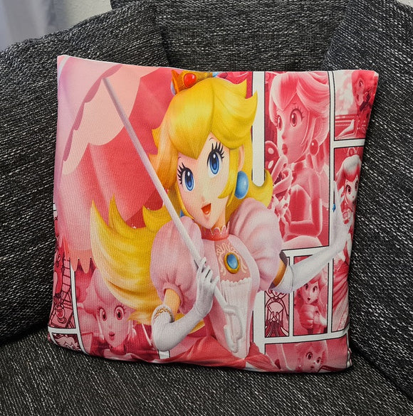 Super Mario Kissenbezug: Prinzessin Peach - 45cm x 45cm - Tinisu