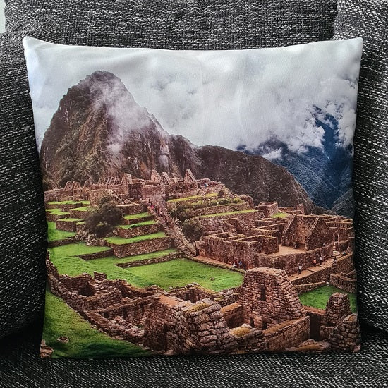 Kissenbezug Machu Picchu - Inka Stadt Ruinen - 45cm x 45cm - Tinisu