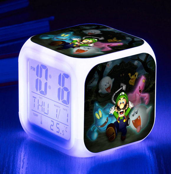 Super Mario - Luigis Mansion - Digitaluhr / Wecker (Licht, Temperatur, Datum) - Tinisu