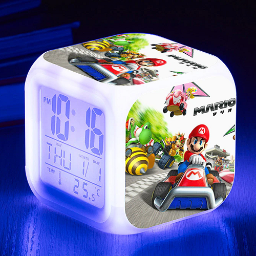 Super Mario Kart - Digitaluhr / Wecker (Licht, Temperatur, Datum) - Tinisu
