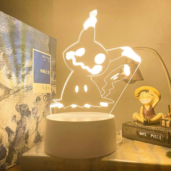 Pokemon Nachtlampe Mimigma - 3D Lampe für Kinder Mimikyu - Tinisu