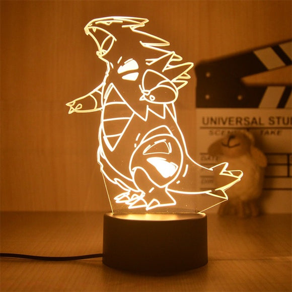 Pokemon Nachtlampe Despotar - 3D Lampe für Kinder Tyranitar - Tinisu