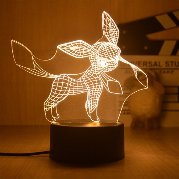 Pokemon Nachtlampe Glaziola - 3D Lampe für Kinder Glaceon - Tinisu