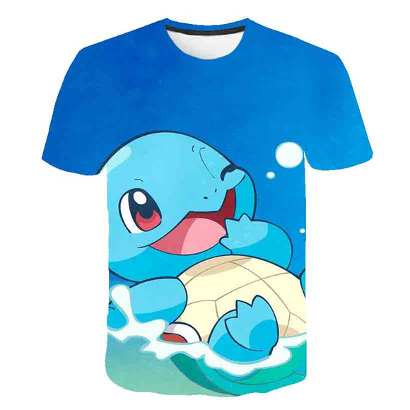 Pokemon T-Shirt für Kinder (Unisex) - Motiv: Schiggy / Squirtle - Tinisu