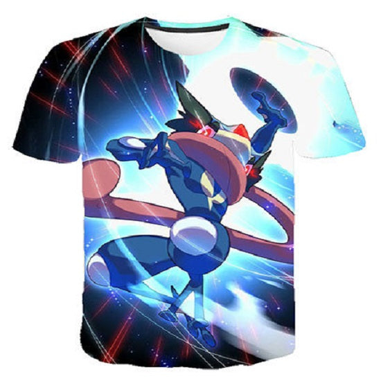 Pokemon T-Shirt für Kinder (Unisex) - Motiv: Quajutsu / Greninja - Tinisu