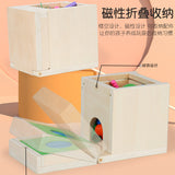 Montessori Holz Lernbox – Multifunktionales Steck- & Formenpuzzle für Kinder