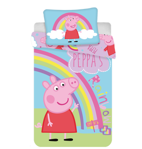 Peppa Pig Wutz Kinder-Bettwäsche Mickey 100 x 135 cm - weiche Baumwolle