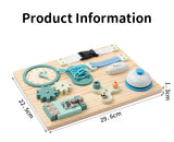 Montessori Beschäftigung Board - Sensorisches Brett - Kinder Lernspielzeug für Feinmotorik ab 3 Jahre