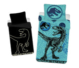 Jurassic World Bettwäsche Lichteffekt - 140x200 cm weiche Baumwolle Kissen und Decke