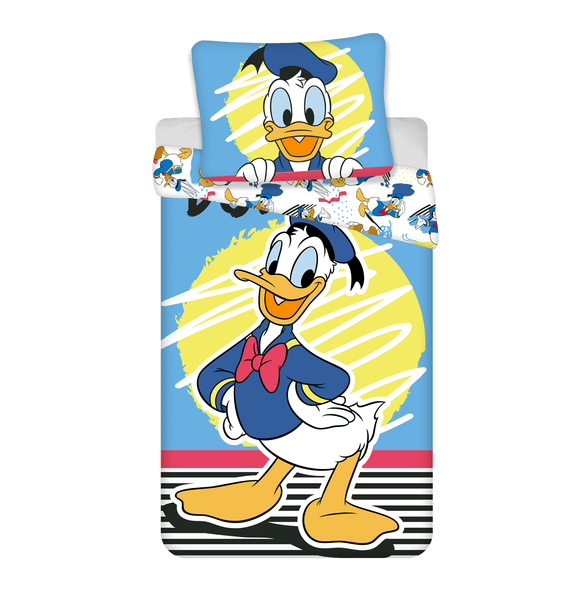 Donald Duck Bettwäsche - weiche Baumwolle 140x200 cm Kissen und Decke