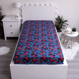 Spiderman Spannbettlaken - 90x200 cm Bettbezug Einzelbett Matratzenbezug