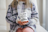 Tasse mit Spruch Positive Perspektiven: "Do more of what makes you happy" Kaffee Büro