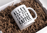 Lustige Tasse "Alles vor dem ersten Kaffee ist Notwehr" Frühstück Morgen Arbeit Kaffee Büro Geschenk