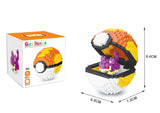 Pokemon Rattfratz mit Pokeball LNO Micro-Bricks Figur Rattata