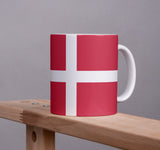 Dänemark Kaffeetasse Flagge Pot Kaffee Tasse Becher DK Coffeecup Büro Tee