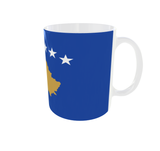 Kosovo Kaffeetasse Flagge Pot Kaffee Tasse KOS Becher Coffeecup Büro Tee