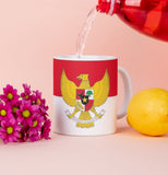 Indonesien Kaffeetasse Flagge Pot Kaffee Tasse IDN Becher Coffeecup Büro Tee