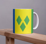 St. Vincent und die Grenadinen Tasse Flagge Pot Kaffeetasse National Becher Büro